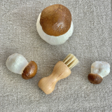 Pilzbürste mit Naturborsten